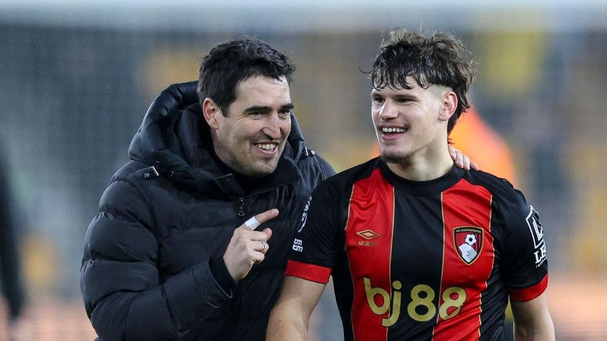 Milos Kerkez senang dilatih Andoni Iraola lagi di Bournemouth. (AFC Bournemouth via Getty Images/Robin Jones - AFC Bournemouth)