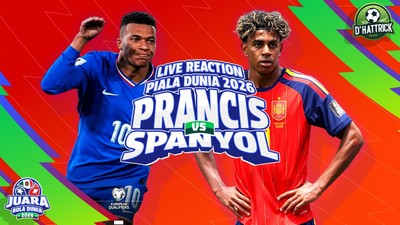 dHattrick Live Reaction Prancis Vs Spanyol
