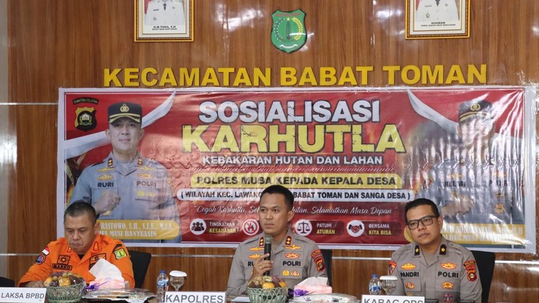 Kapolres Muba Minta Kades Waspada Karhutla, Lapor Jika Temukan Hotspot