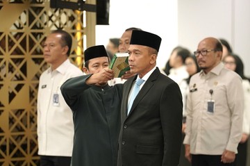 Menteri Agus Lantik Rudi Setiawan Jadi Irjen Kemenimipas