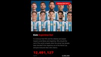 12 Juta Orang Teken Petisi Usir Argentina dari Piala Dunia