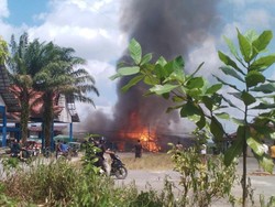 8 Unit Ruko di Pangkalan Bun Terbakar, Kerugian Capai Miliaran Rupiah