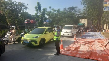 Lalin di Sejumlah Ruas Jalan Arteri Jakarta Macet