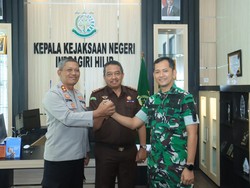 Kapolres-Kajari-Dandim Inhil Perkuat Sinergi Lewat Silaturahmi