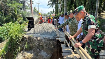 Satgas PRR Kawal Pembangunan Jembatan Permanen di Simalungun