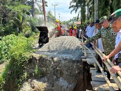 Satgas PRR Kawal Pembangunan Jembatan Permanen di Simalungun