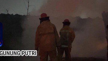 TPS di Gunung Putri Bogor Kebakaran, Sumber Api Diduga dari Bakar Kasur