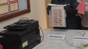 Penampakan Printer Rp 2,2 Juta Alat Pencetak Uang Palsu Milik Pria Sleman