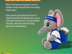 Anak Gajah Nona Seroja Tebar 15 Ribu Bibit Pohon di Riau Bhayangkara Run 2026