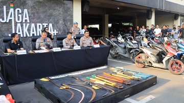Operasi Berantas Jaya, Polres Bekasi Kota Ungkap 77 Kasus Begal-Curanmor