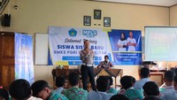 Satlantas Polres Blitar Kota Ajak Siswa Baru Patuhi Lalu Lintas
