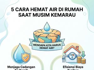 Infografis: 5 Cara Hemat Air di Rumah saat Musim Kemarau, Jangan Boros!