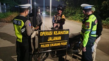 Cegah Begal hingga Tawuran, Polisi Gelar Operasi Kejahatan Jalanan di Cikarang