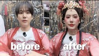 Bukan AI, Kyuhyun Super Junior Berubah Cantik dengan Makeup Wanghong di Cina