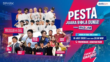 Malam Ini, Yuk Ramaikan Pesta Juara Bola Dunia Mizone di Senayan Park!