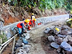 Atasi Genangan, Disperkim Sukabumi Bangun Drainase di Warnasari
