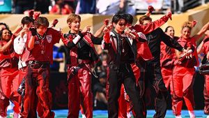 BTS Guncang Final Piala Dunia 2026, Outfit Merahnya Punya Makna Tersembunyi