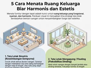 5 Layout Ruang Keluarga yang Bikin Rumah Terlihat Lebih Luas dan Estetik