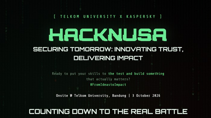 Hacknusa, hackathon yang digelar oleh Kaspersky dan Telkom University