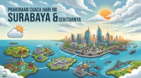 Cuaca Surabaya Hari Ini, Cek Suhu dan Kelembapannya