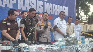 Polres Bogor Bongkar 74 Kasus Narkoba, Sita 3 Kg Sabu hingga 1.193 Pil Ekstasi