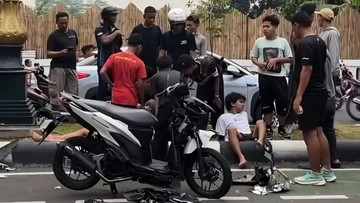 Kelakuan RX King Lawan Arah di Pakansari Bikin 3 Korban Bergelimpangan