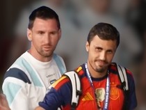 Video Kontras Ekspresi Rodri dan Messi Saat Tinggalkan Stadion