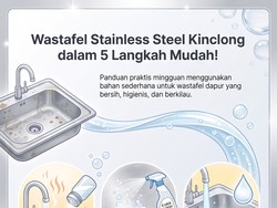 Infografis: Cara Membersihkan Wastafel Stainless Steel, Gampang!