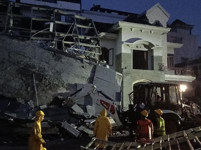 Penampakan Rumah Rusak Usai Ledakan di Grand Polonia Medan