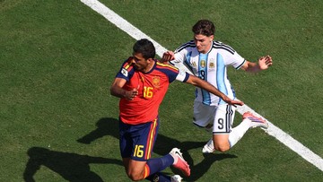Minim Peluang, Babak I Spanyol Vs Argentina Tuntas Tanpa Gol