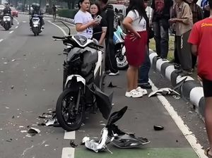 Tabrakan di Pakansari Bogor gegara Pemotor RX King Lawan Arah, 3 Orang Luka