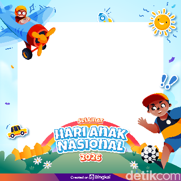 10 Twibbon Hari Anak Nasional 2026 Gratis, Cocok Dipakai di Medsos