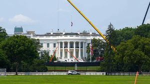 Potret Terbaru Proyek Ballroom Mewah Trump di Gedung Putih Senilai Rp 8,9 T