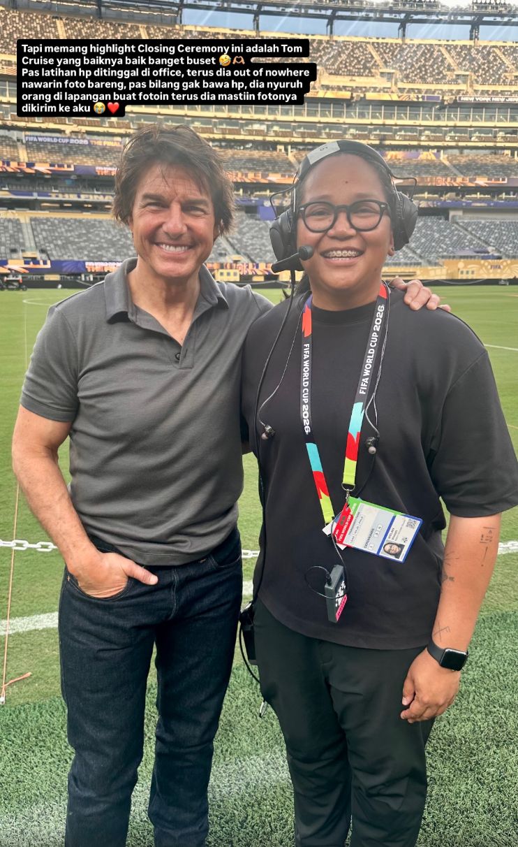 Cerita Welah Hatta Foto Bareng Tom Cruise di Final Piala Dunia 2026