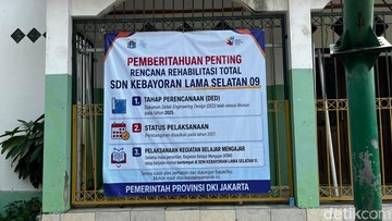 4 Kelas SDN di Kebayoran Lama Roboh, Siswa Terpaksa Numpang di Sekolah Lain
