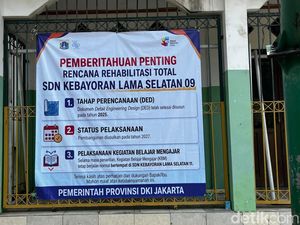 4 Kelas SDN di Kebayoran Lama Roboh, Siswa Terpaksa Numpang di Sekolah Lain
