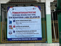 4 Kelas SDN di Kebayoran Lama Roboh, Siswa Terpaksa Numpang di Sekolah Lain