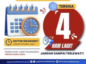 H-4 Rekrutmen PPG Calon Guru Ditutup, Ayo Selesaikan Pendaftarannya!
