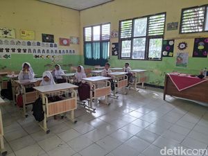 SDN Keramat Serang Hanya Terima 7 Siswa Baru, Belajar Digabung Kelas 2