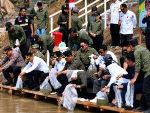 76.000 Benih Ikan Ditebar di Barito Utara, Mulai Patin hingga Jelawat