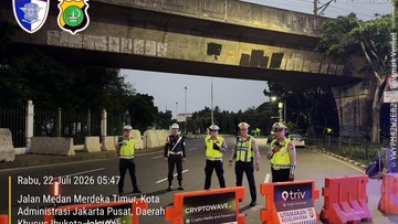 Ada Pelantikan Perwira Remaja TNI-Polri, Lalin Arah Istana Dialihkan Pagi Ini