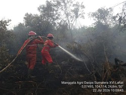 Tim Manggala Agni Padamkan 3 Hektare Lahan Terbakar di PALI