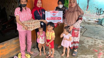 Alfamidi Salurkan 160 Ribu Telur untuk Anak di 26 Kabupaten/Kota