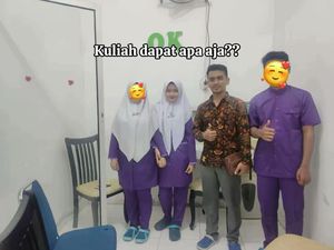 Viral! Mahasiswi Menikah dengan Dosennya, Toga Wisuda Dipindahkan Suami