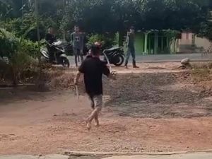 Duel 2 Pria Bawa Pedang di Lampung Timur Berawal dari Cekcok