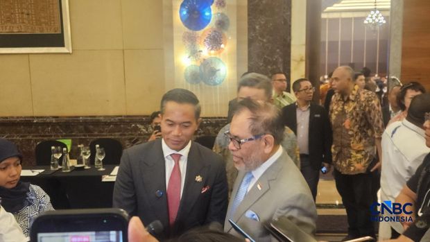 Ketua Umum Kamar Dagang dan Industri (Kadin) Indonesia Aninya Bakrie di Grand Ballroom Kempinski Hotel, Jakarta, Kamis (23/7/2026). (CNBC Indonesia/Emir Yanwardhana)