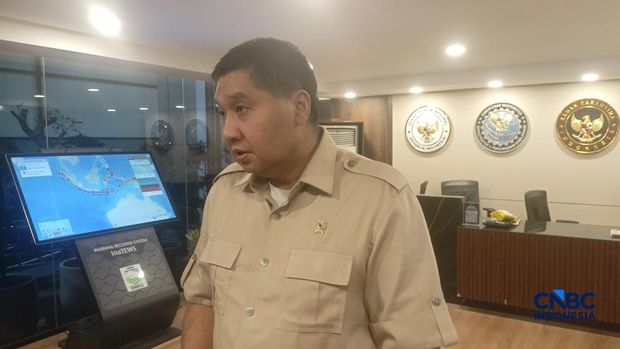 Menteri Perumahan dan Kawasan Permukiman (PKP) Maruarar Sirait di instansi Dewan Ekonomi Nasional (DEN) Kamis (23/7/2026). (CNBC Indonesia/Ferry Sandi)