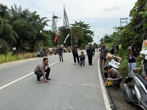 Mobil Tergelincir-Tabrak Pemotor Lalu Masuk Jurang di Samarinda, 1 Tewas