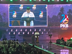 Prabowo Sapa Bahlil di Harlah PKB: Katanya MBG Mas Bahlil Ganteng, Bisa Aja Lo