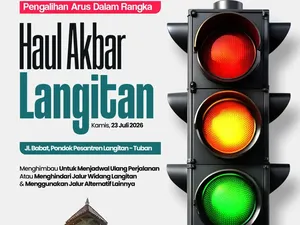 Ada Haul Akbar Ponpes Langitan, Simak Rekayasa Lalin di Lamongan